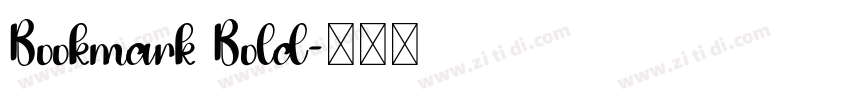 Bookmark Bold字体转换